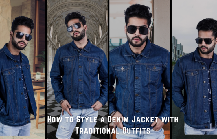 Denim Jacket with Traditional Outfits